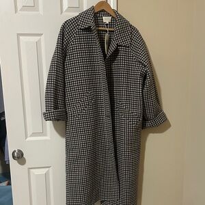 Sezane Clyde Green and brown check Size EU 38